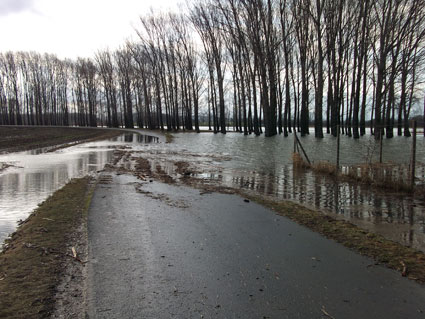 Hochwasser im Fr�hjahr 2011